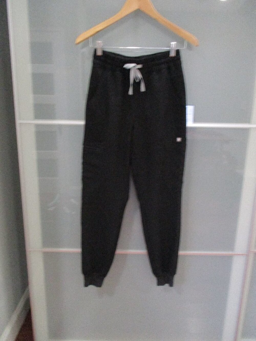Figs Technical Collection Jogger Style Black Scrub Pants